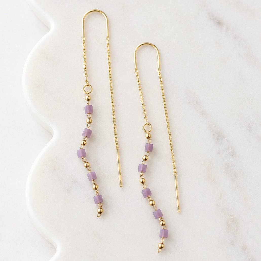 Beaded Threader Earrings