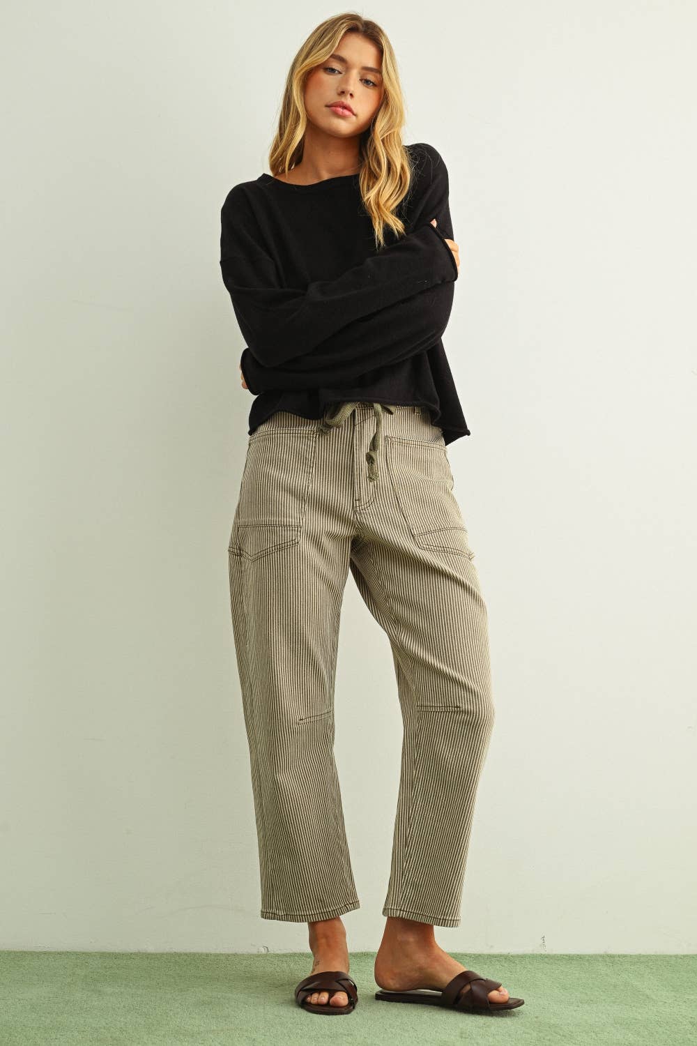 The Zoe Rolling Hem Sweater