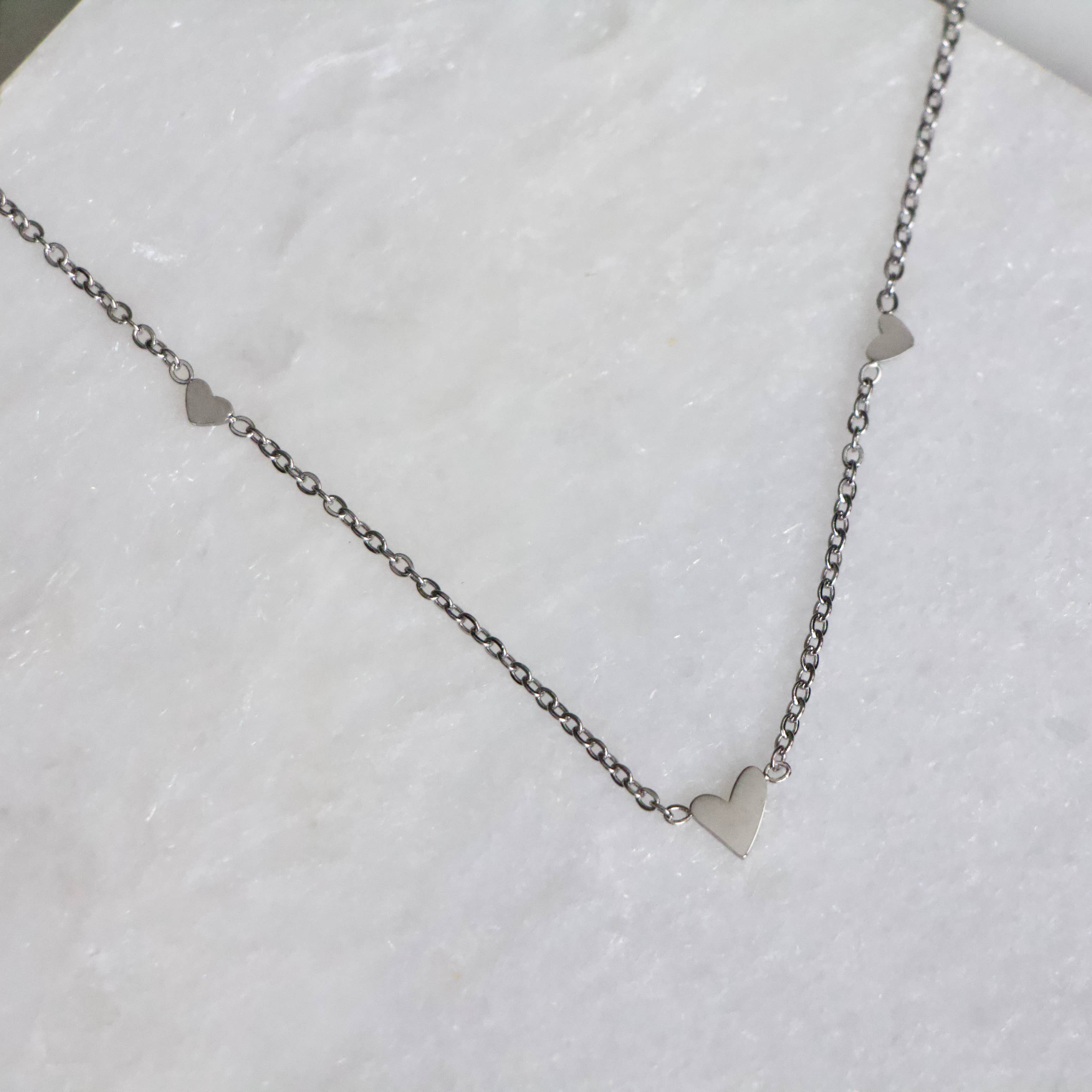 Triple Heart Necklace - Waterproof