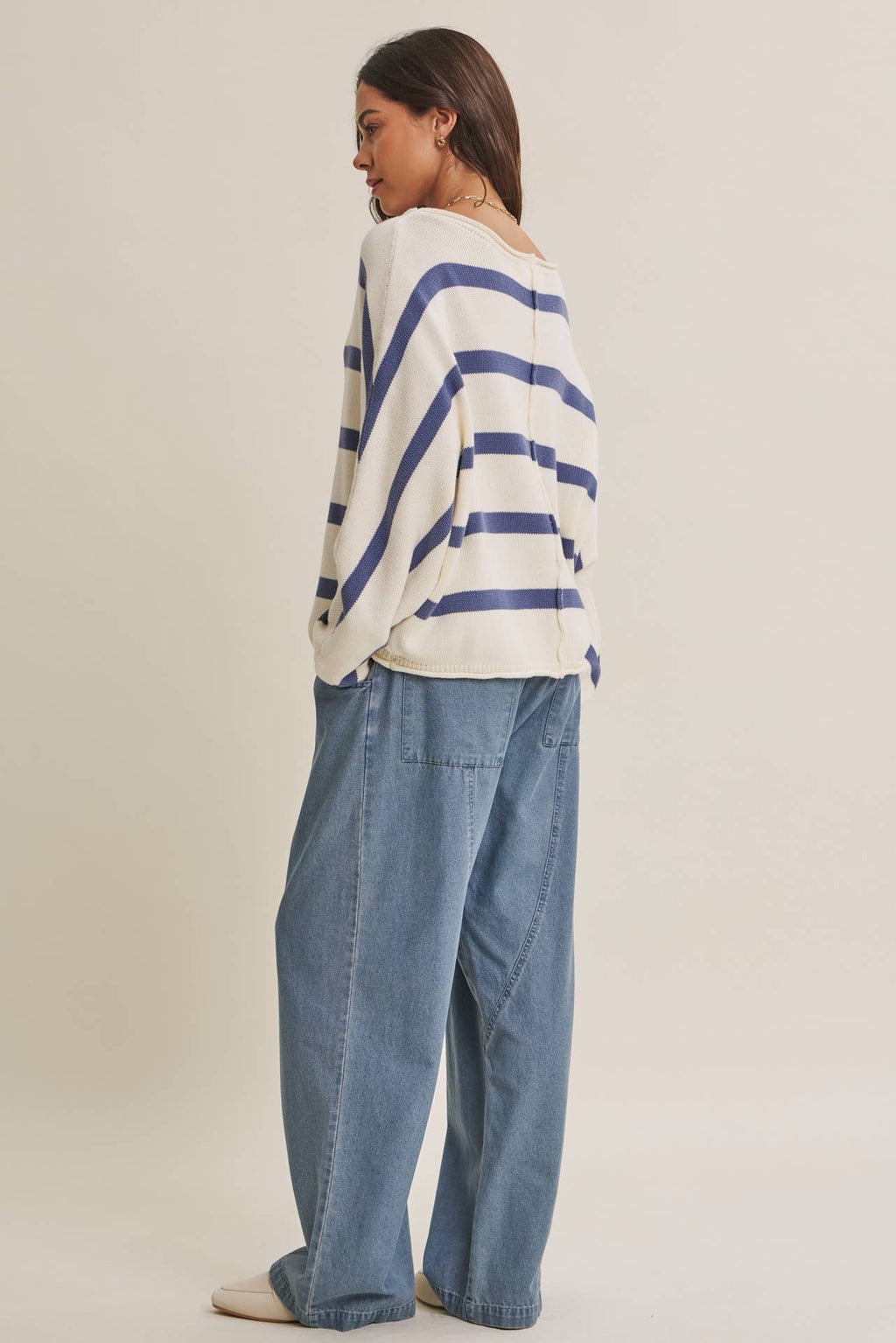 The Willa Stripe Slouchy Sweater