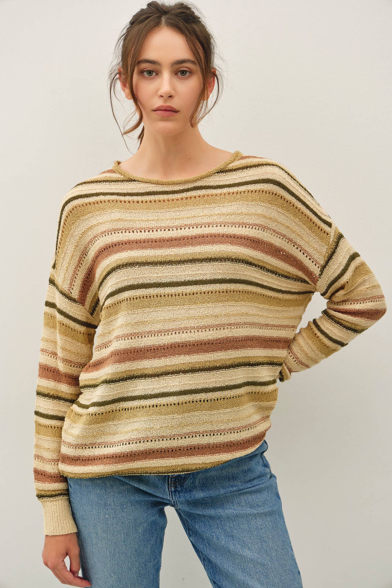 The Gracie Multi Striped Sweater