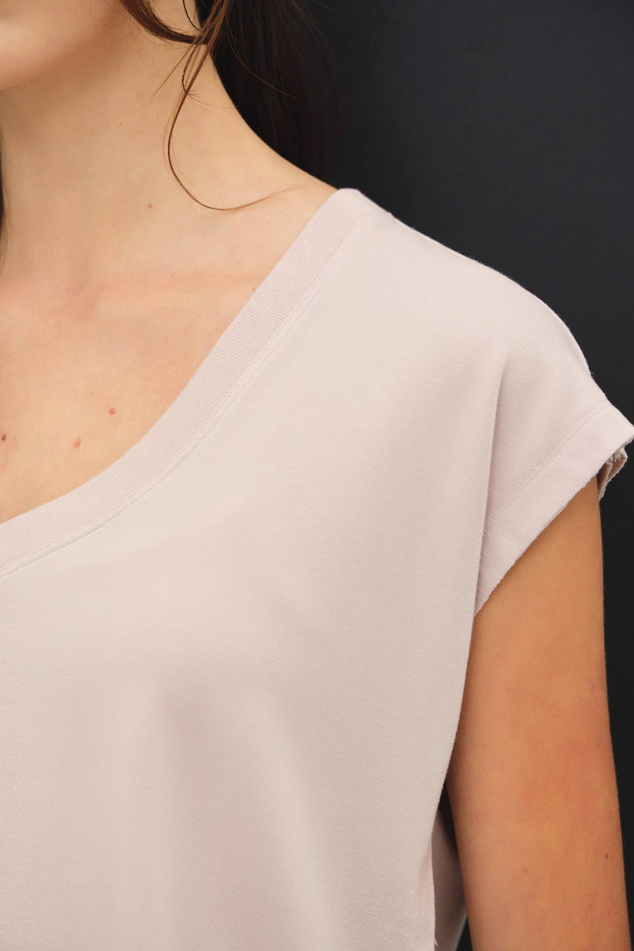 The Georgia Sleeveless French Terry Top