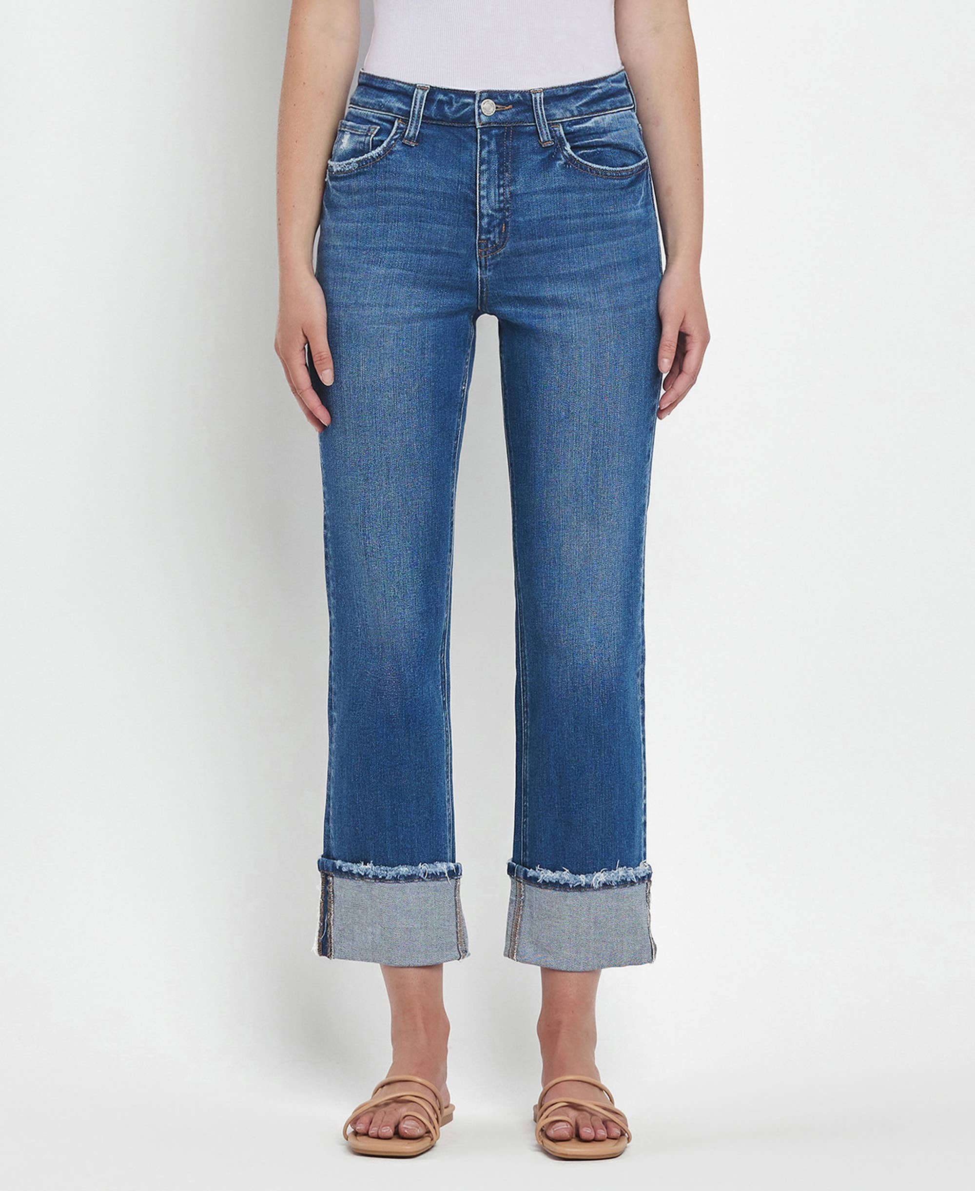 Daphne High Rise Cuffed Jeans