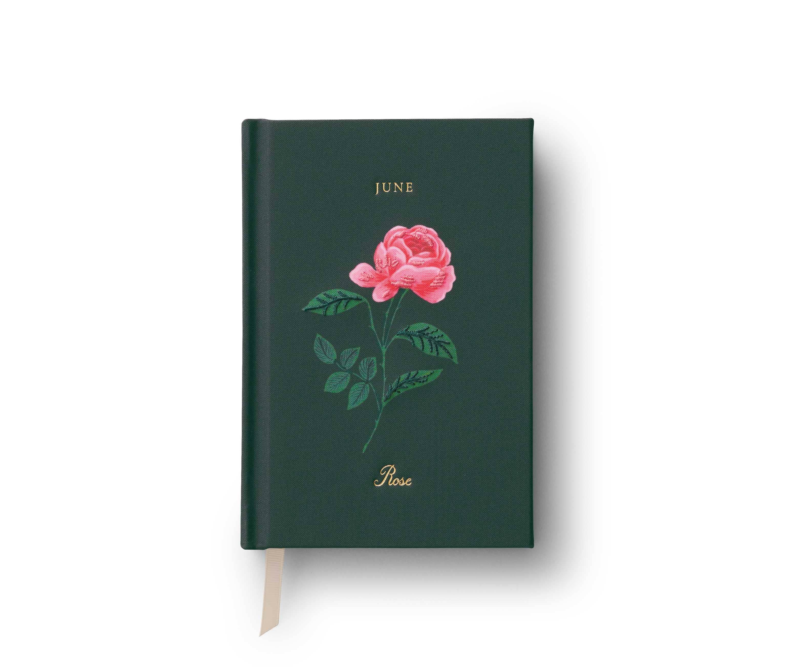 Birth Month Mini Embroidered Journal - June