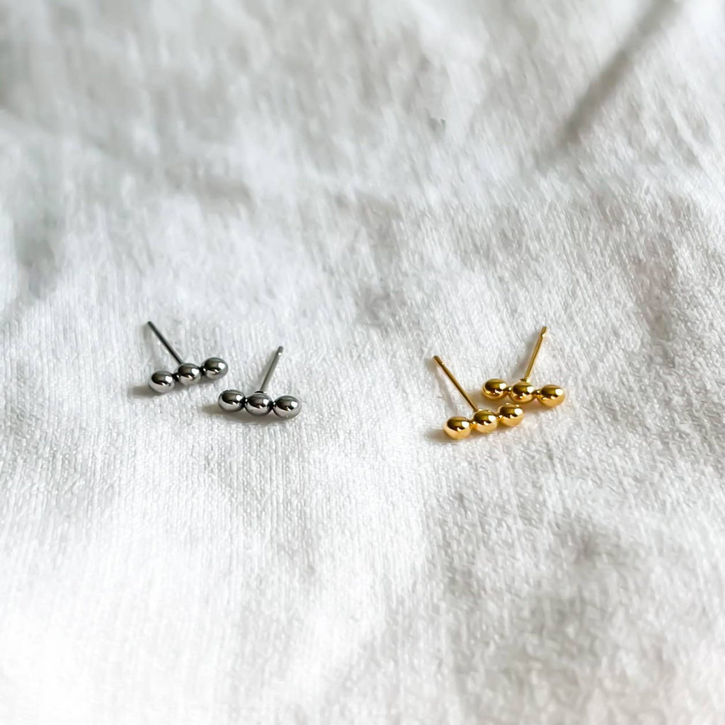 Three Bead Stud