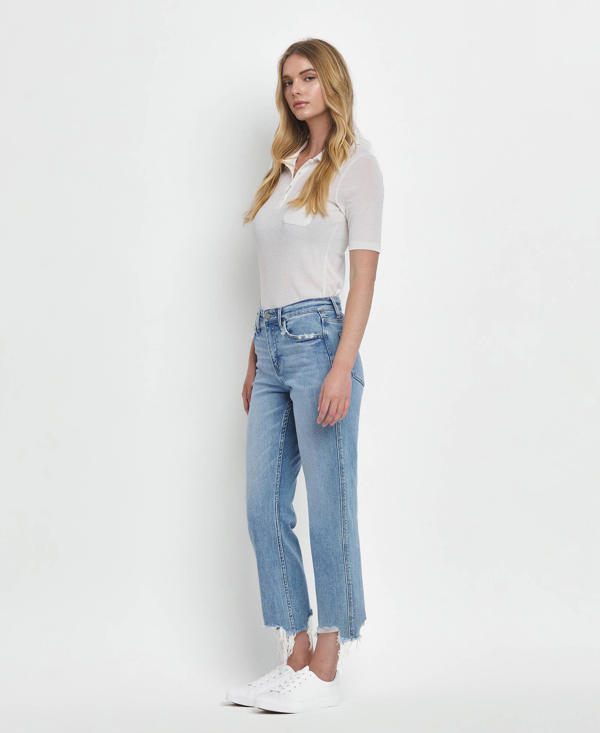 Fondly High Rise Regular Straight Jeans