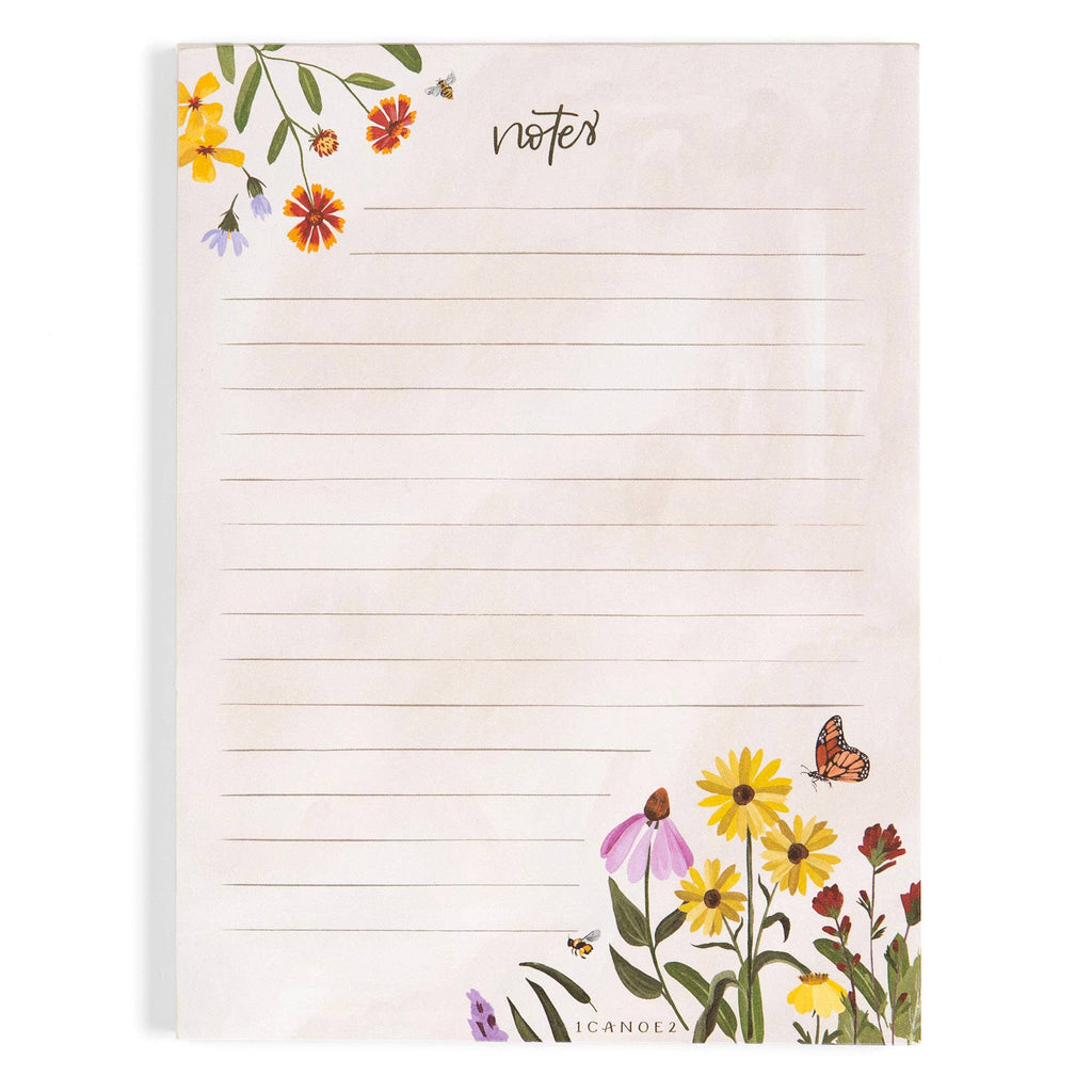 Wildflower Botanicals Floral Notepad