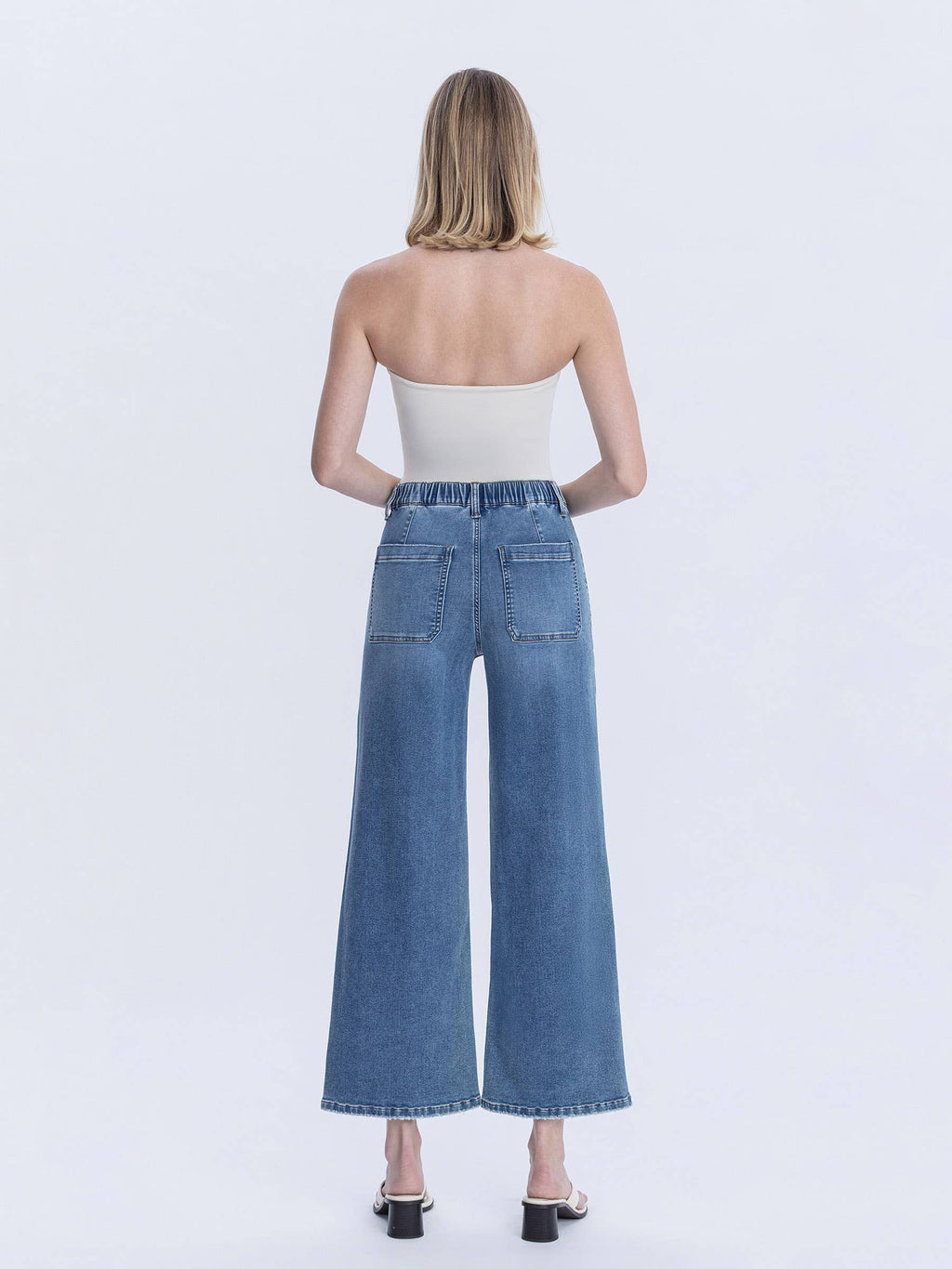 Serendipity Light High Rise Baggy Wide Jeans