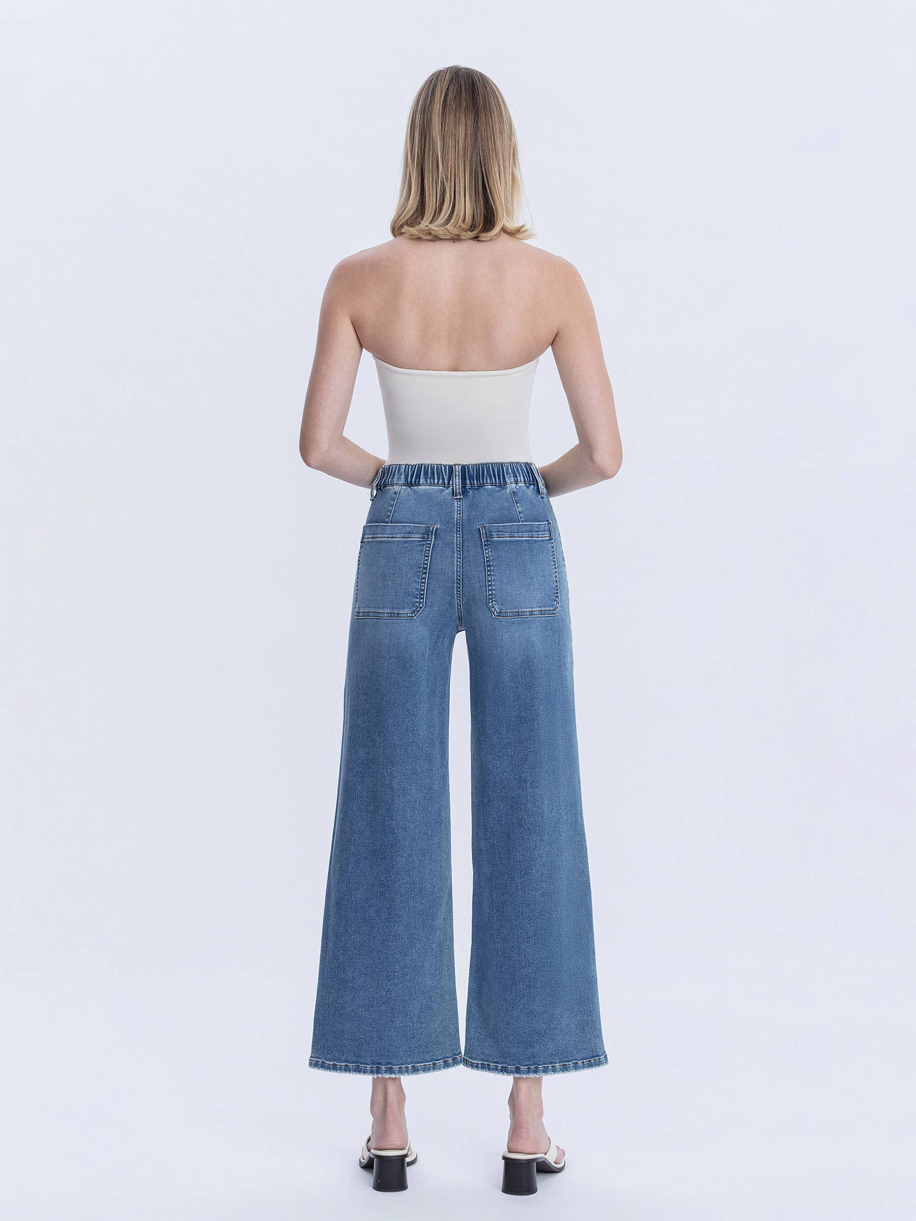 Serendipity Light High Rise Baggy Wide Jeans
