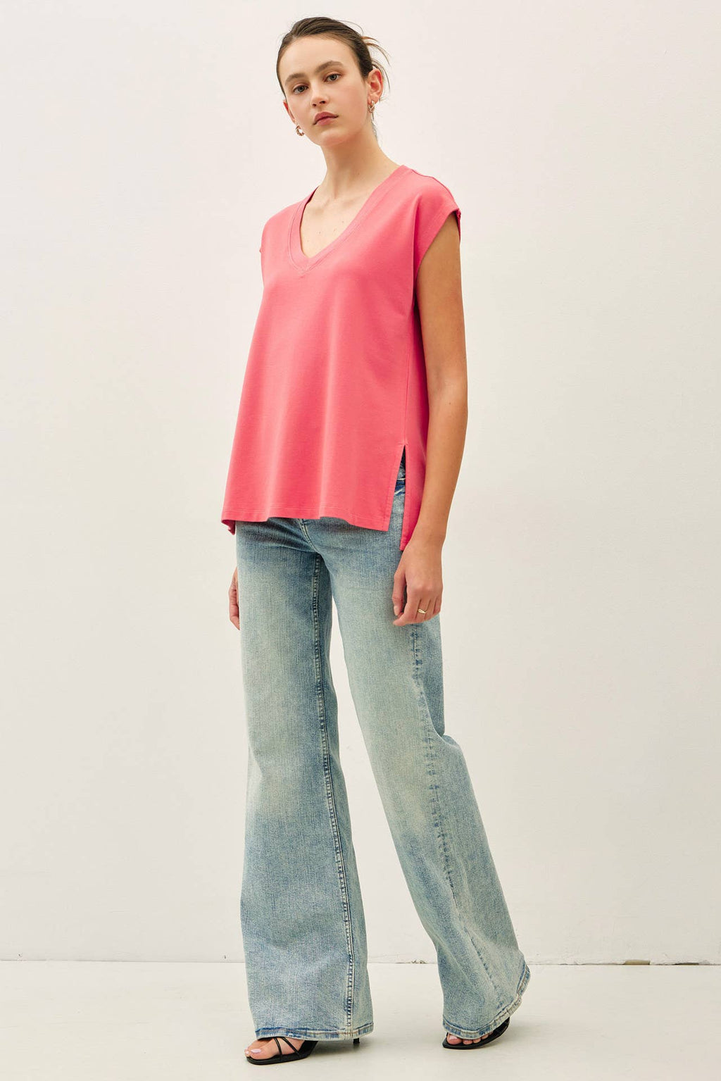 The Georgia Sleeveless French Terry Top