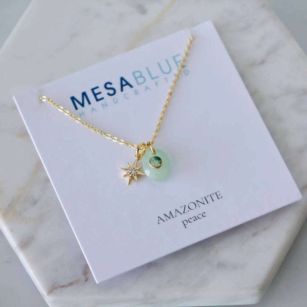 Amazonite Star Necklace