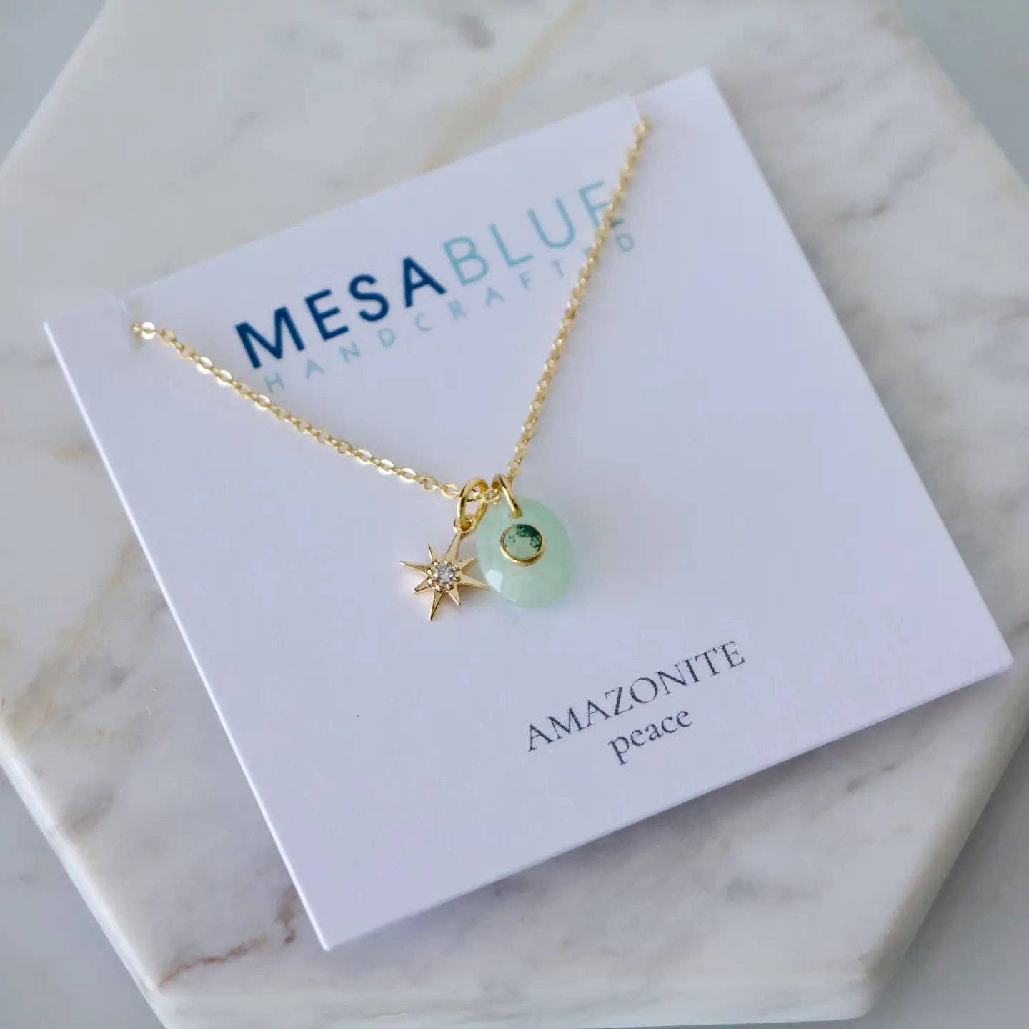 Amazonite Star Necklace