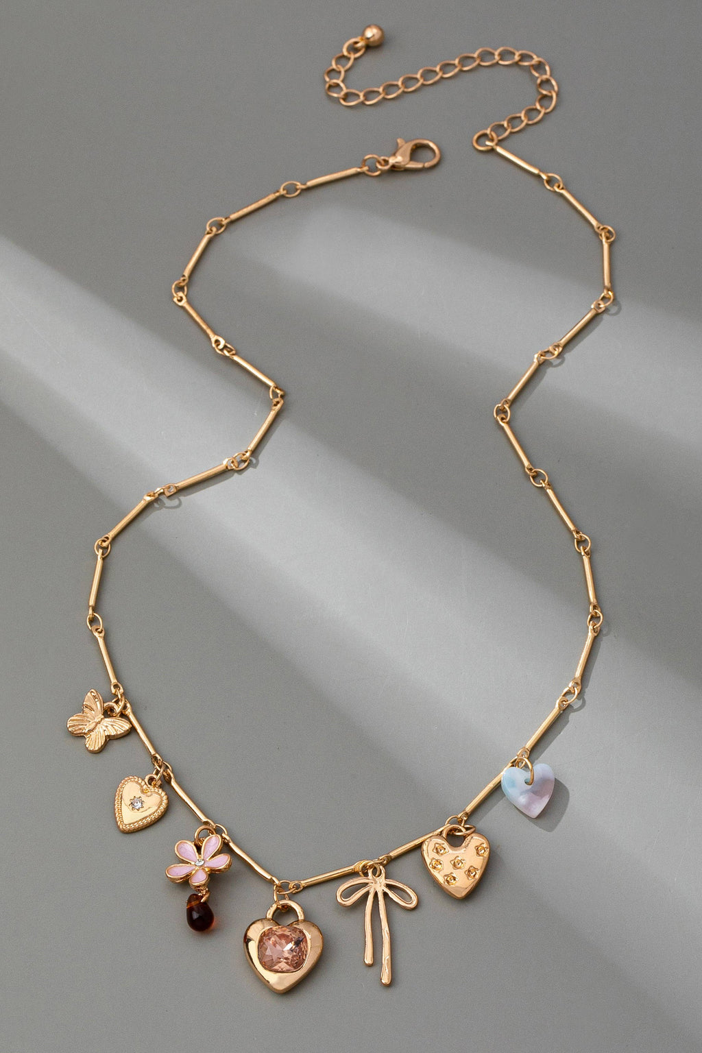 Hearts Charm Necklace