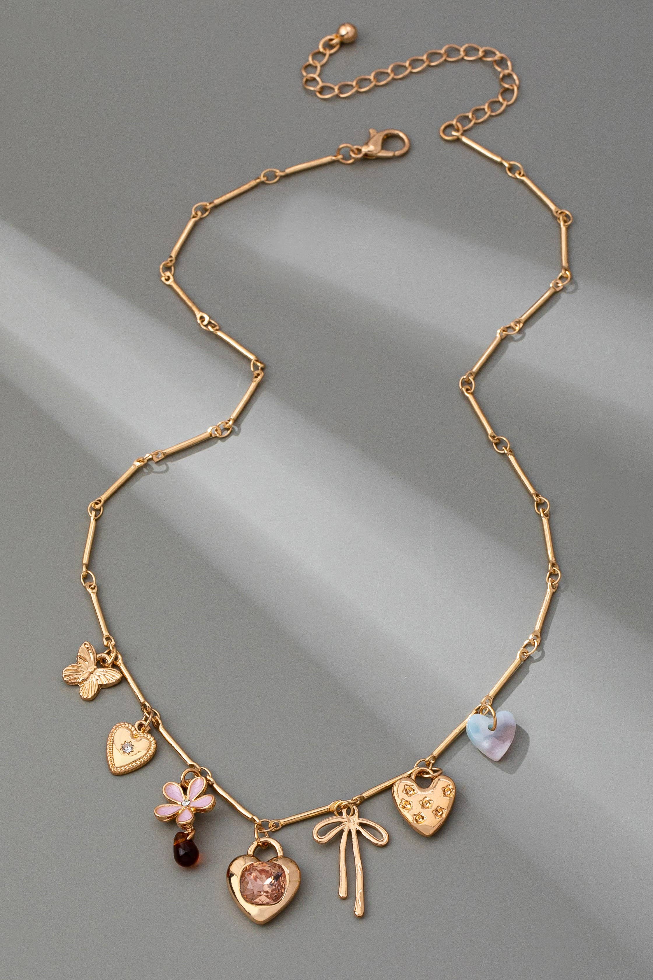 Hearts Charm Necklace