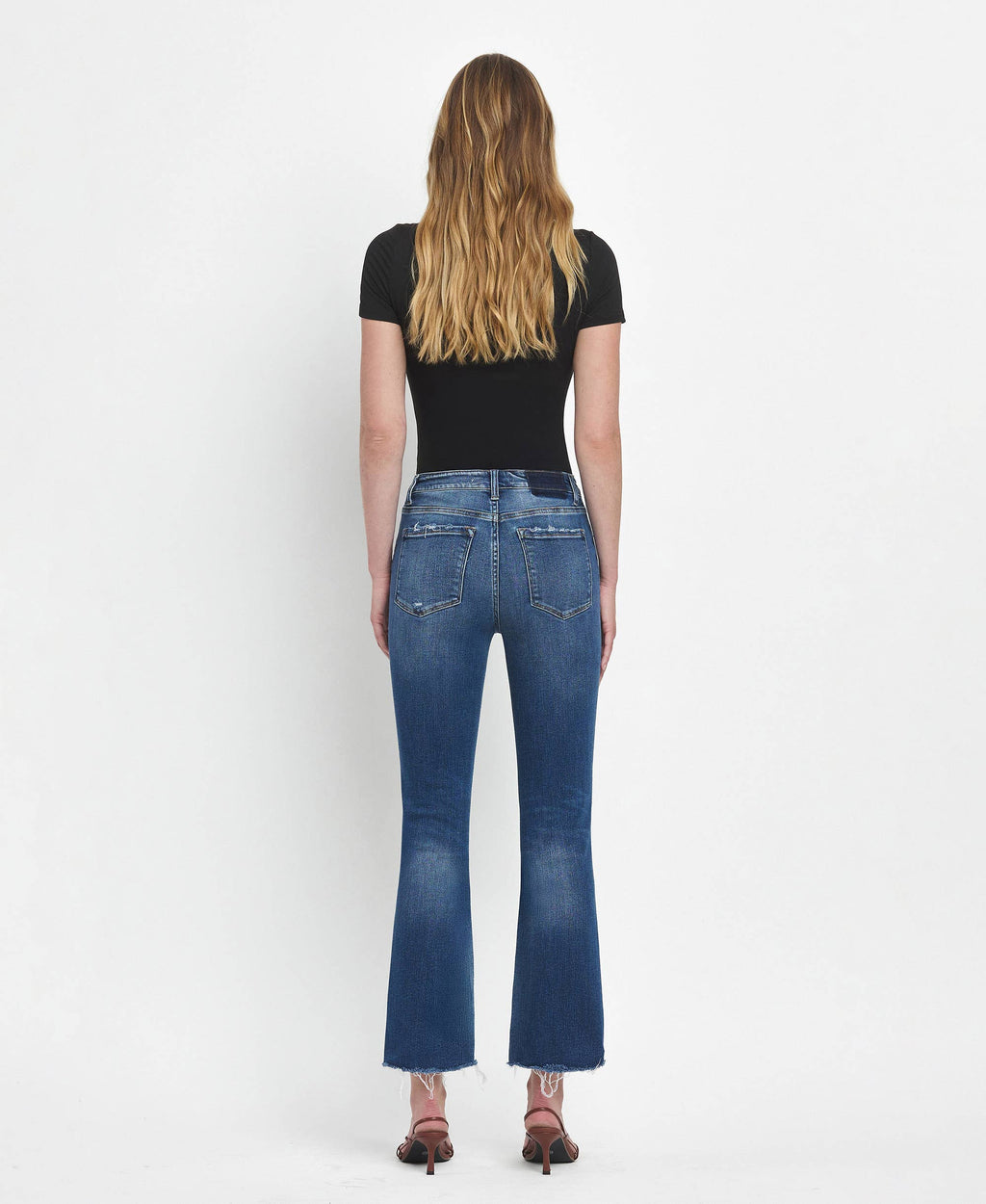 Ingenuity High Rise Crop Flare Jeans