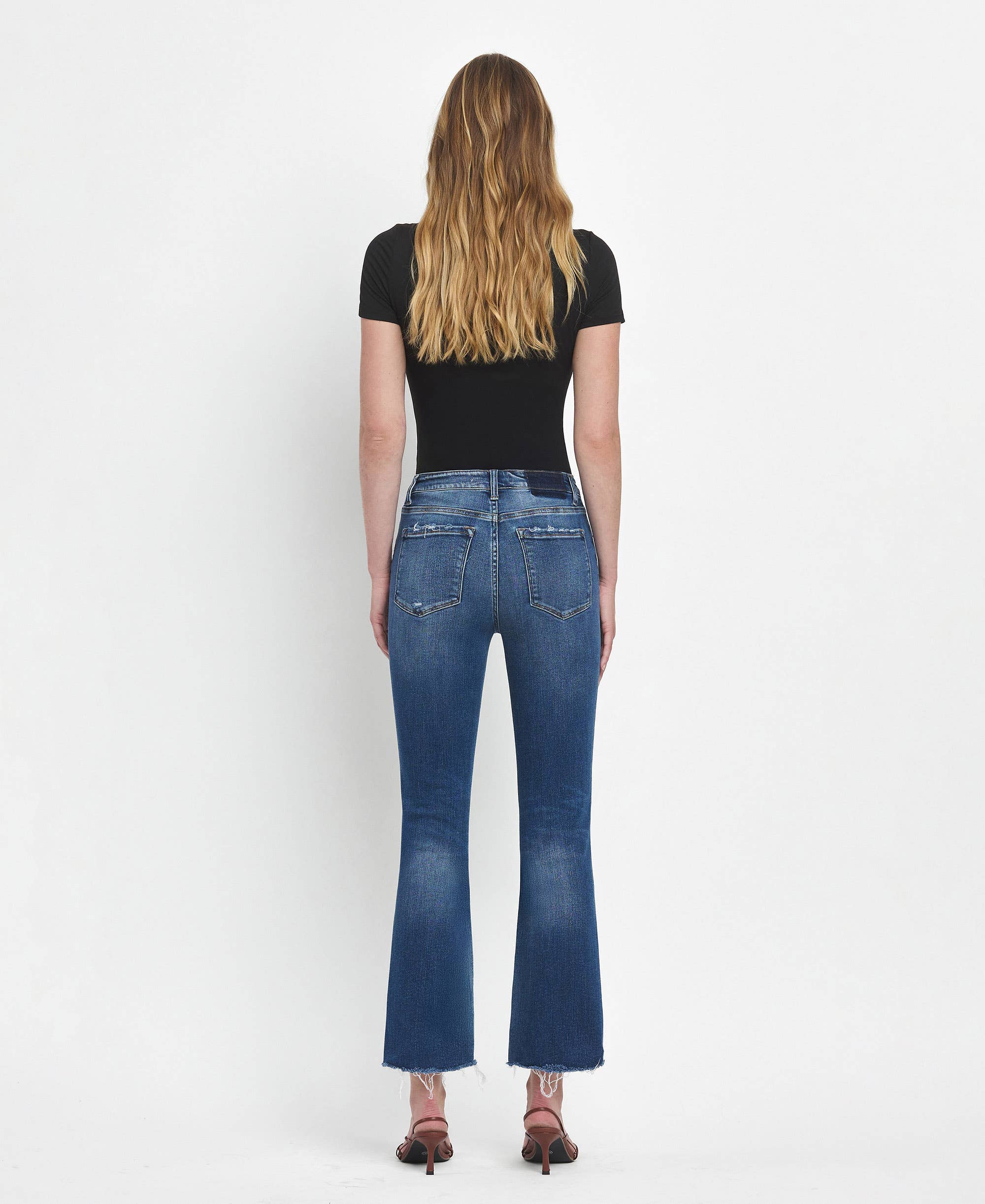 Ingenuity High Rise Crop Flare Jeans