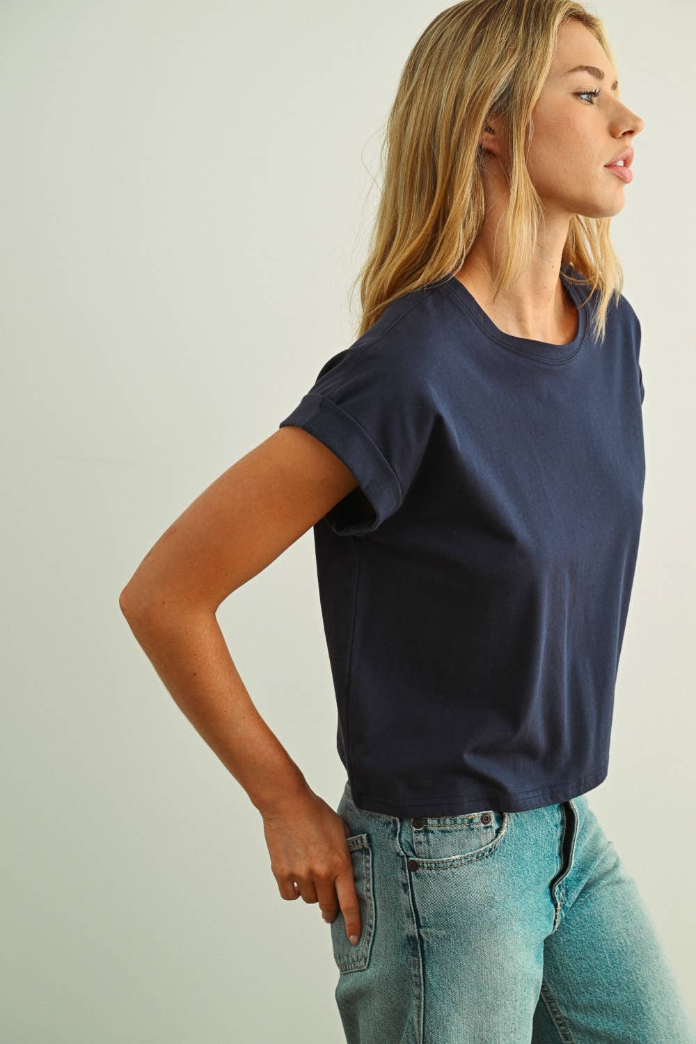 The Stormi Cuffed Sleeve Tee