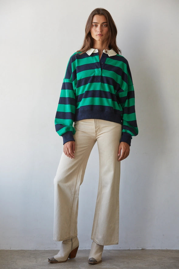 The Riley Half Button Up Top