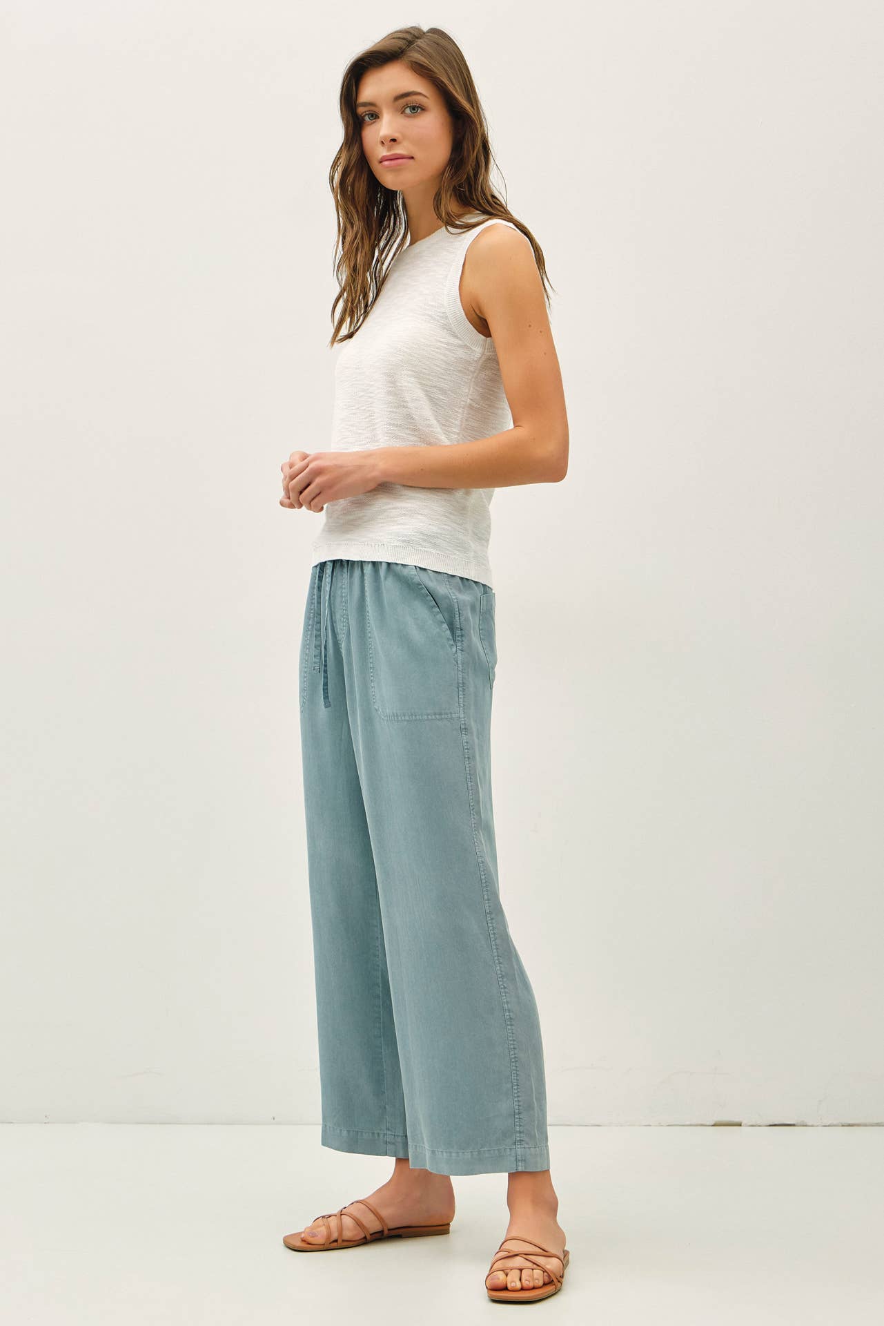 The Delilah Sleeveless Slub Knit Top