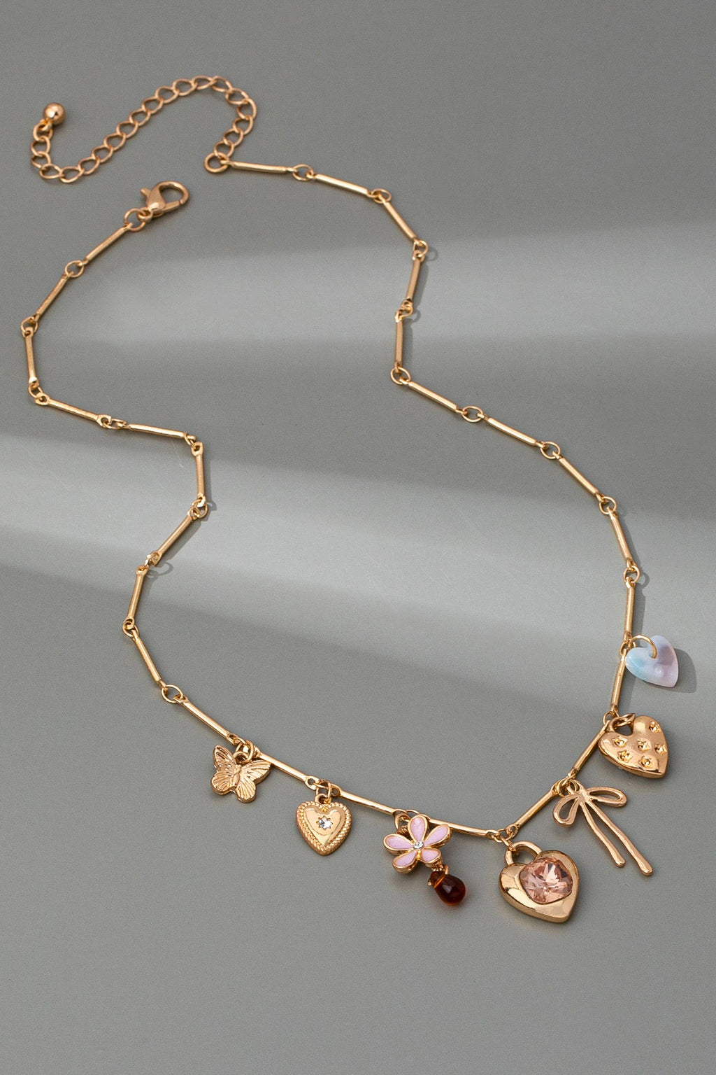Hearts Charm Necklace