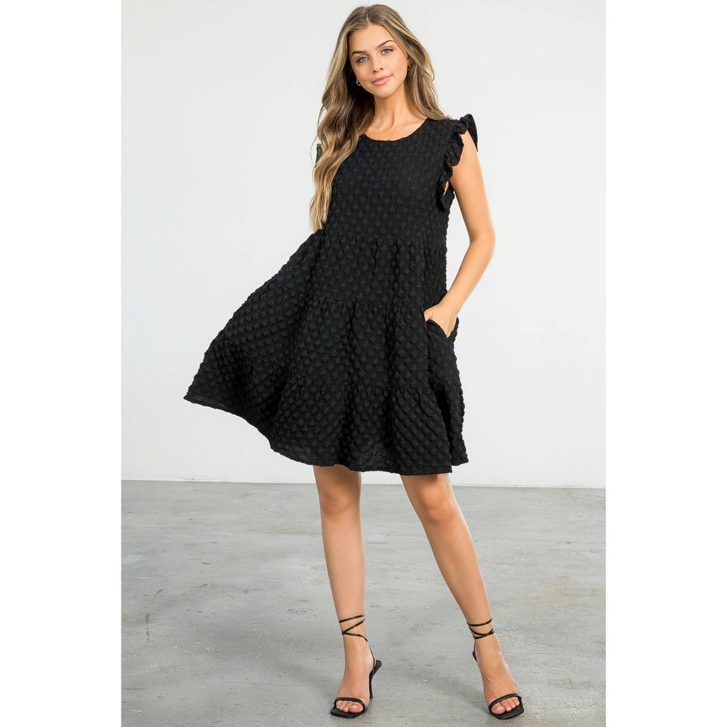 The Callie Tiered Textured Dress