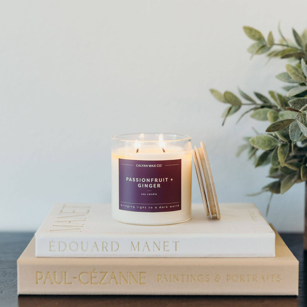 Passionfruit + Ginger - Glass Tumbler Soy Candle