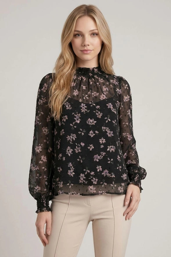 The Sutton Floral Long Sleeve Blouse