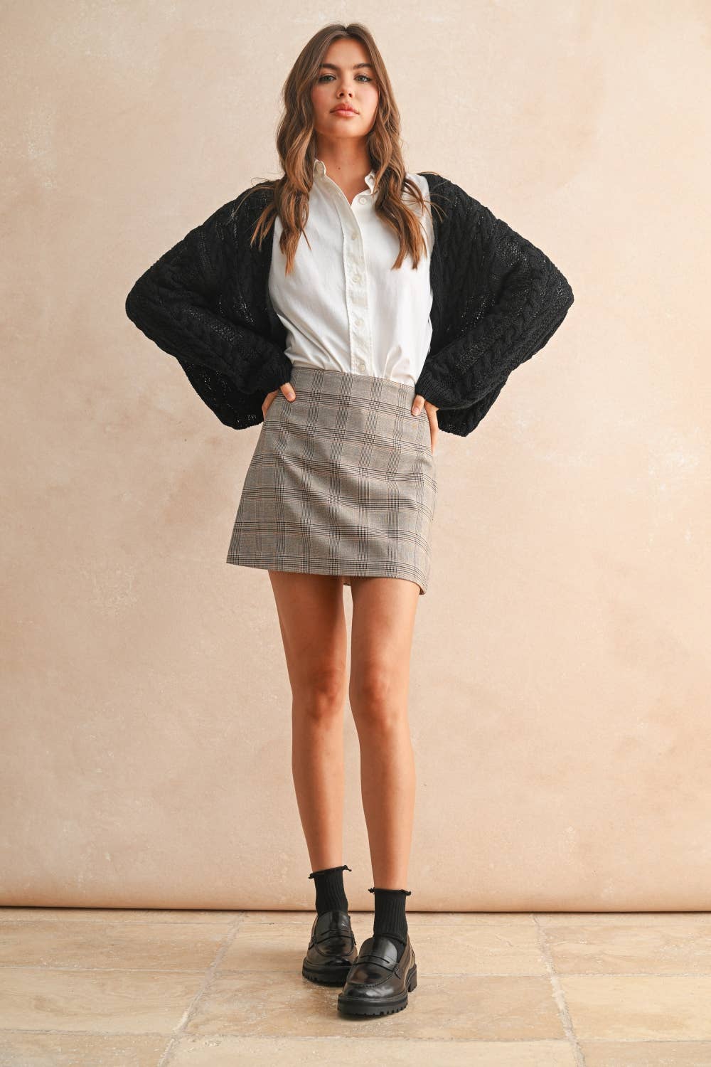 The Shannon Lightweight Cable Knitted Cardigan