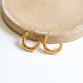 Hammered Hoop Earrings