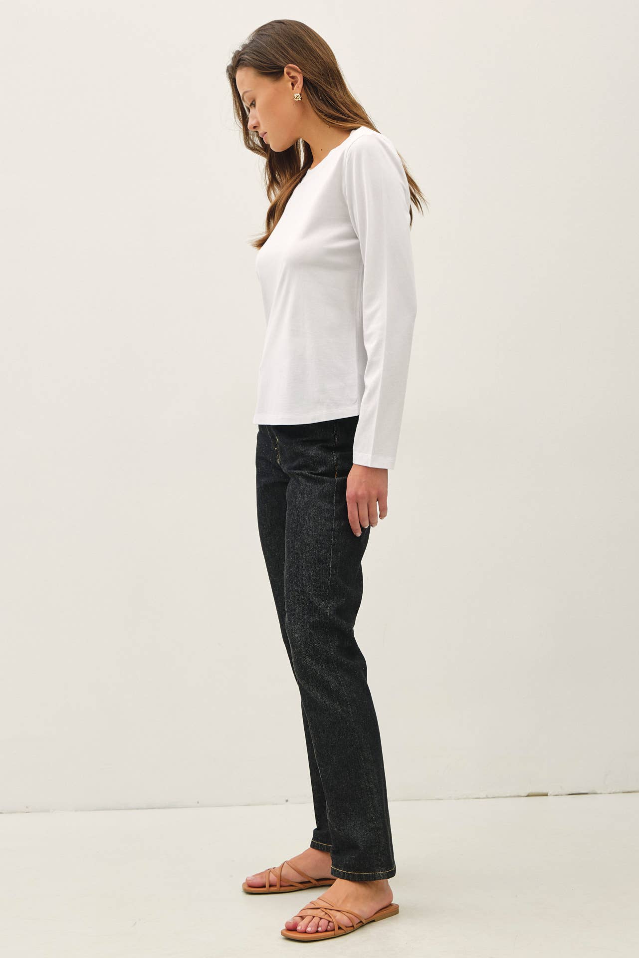 The Rory Garment Washed Long Sleeve Top