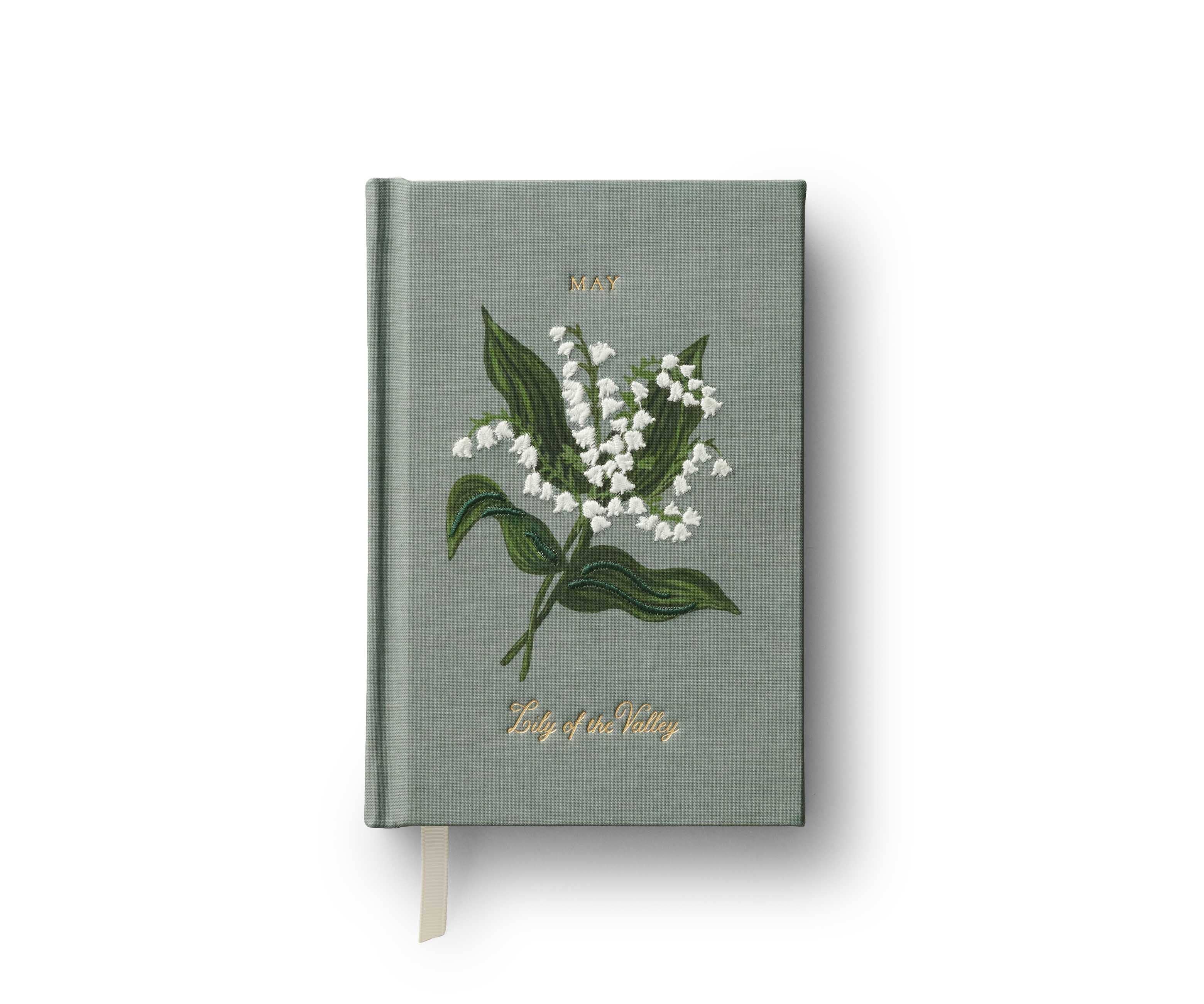 Birth Month Mini Embroidered Journal - May