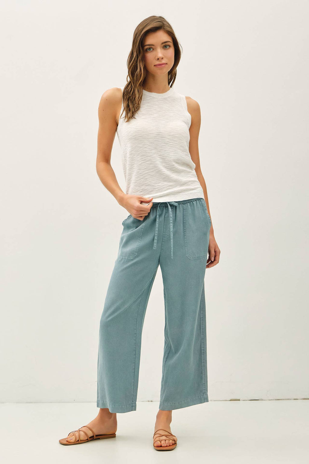 The Delilah Sleeveless Slub Knit Top