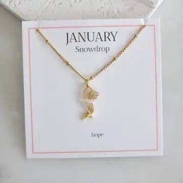 Birth Flower Necklace - Waterproof