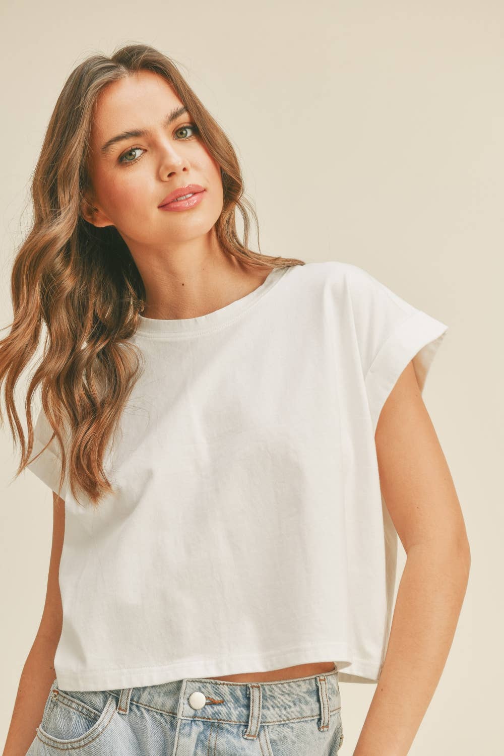 The Stormi Cuffed Sleeve Tee