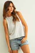 The Caitlin Sleeveless Slub Tank