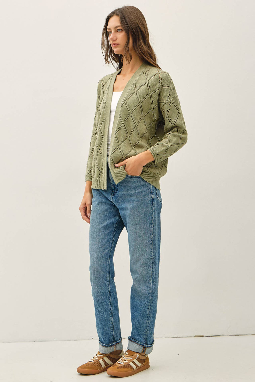 The Paisley Open Front Cardigan