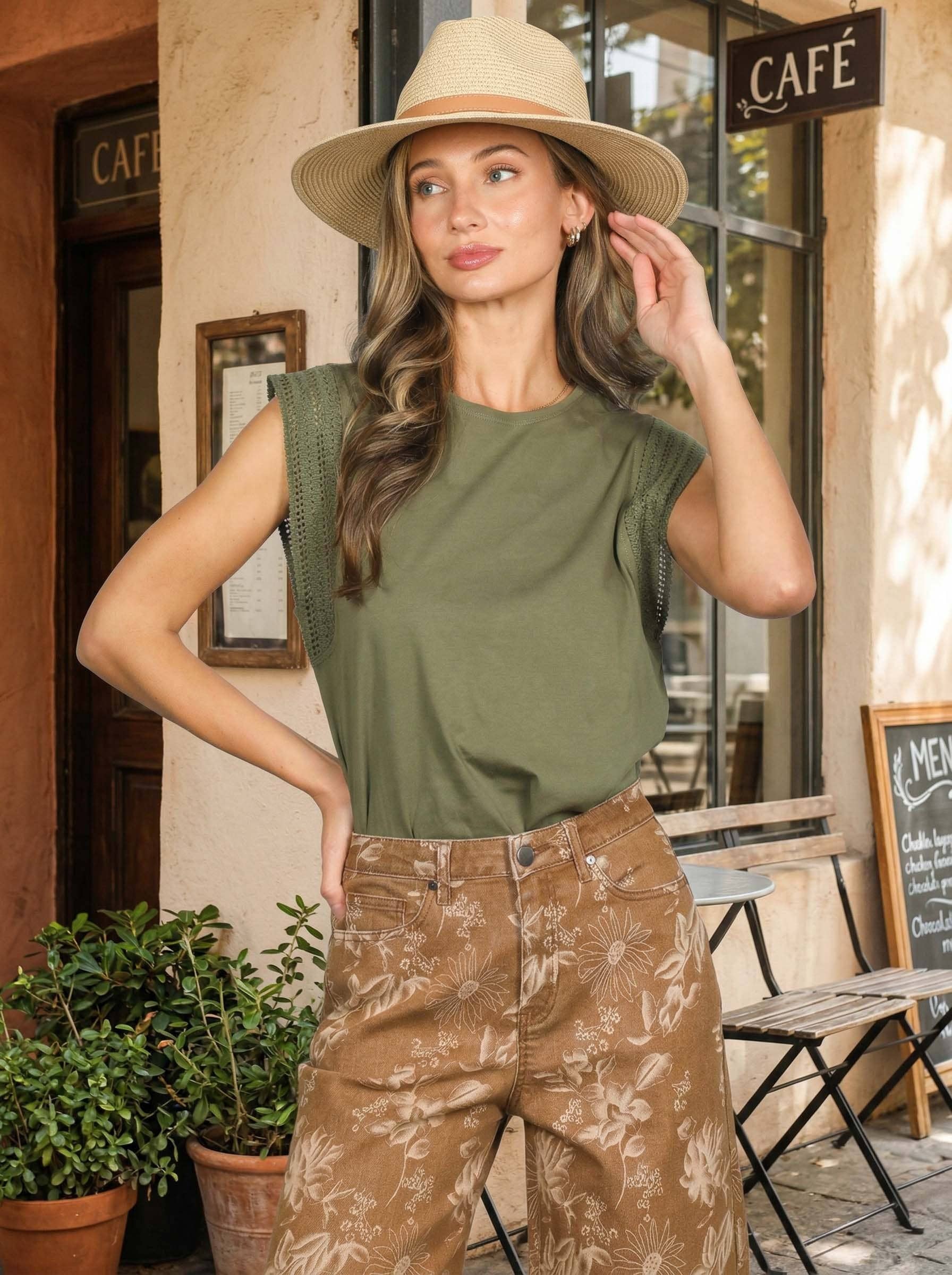 The Zora Trim Embellished Sleeveless Top