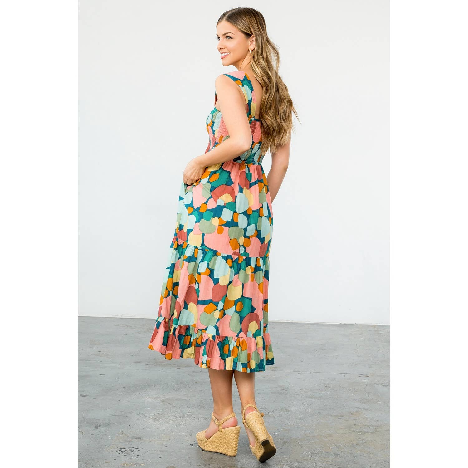 The Madeline Multicolor Tiered Dress