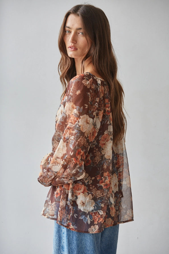 The Reese Floral Long Sleeve Blouse