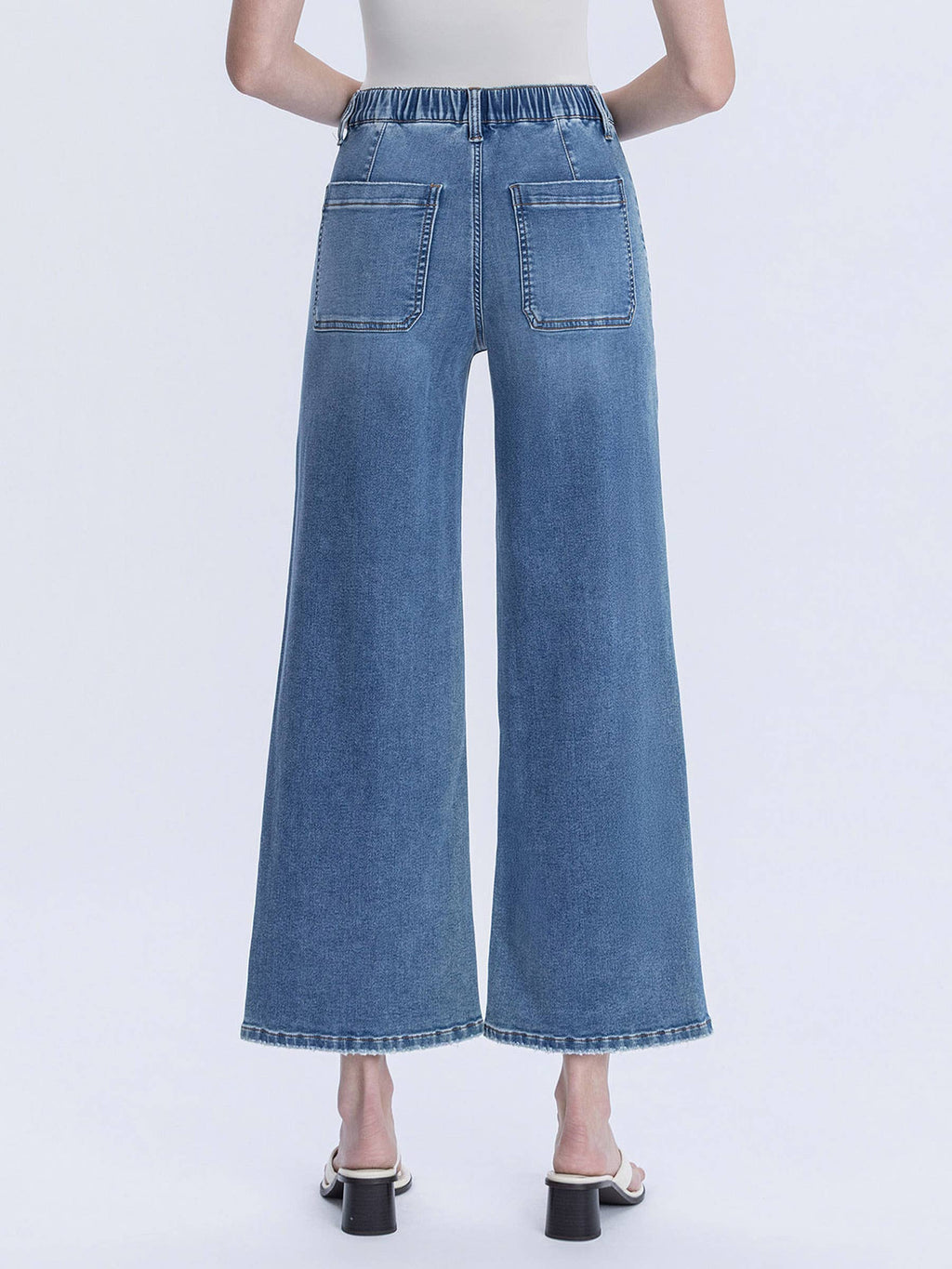 Serendipity Light High Rise Baggy Wide Jeans