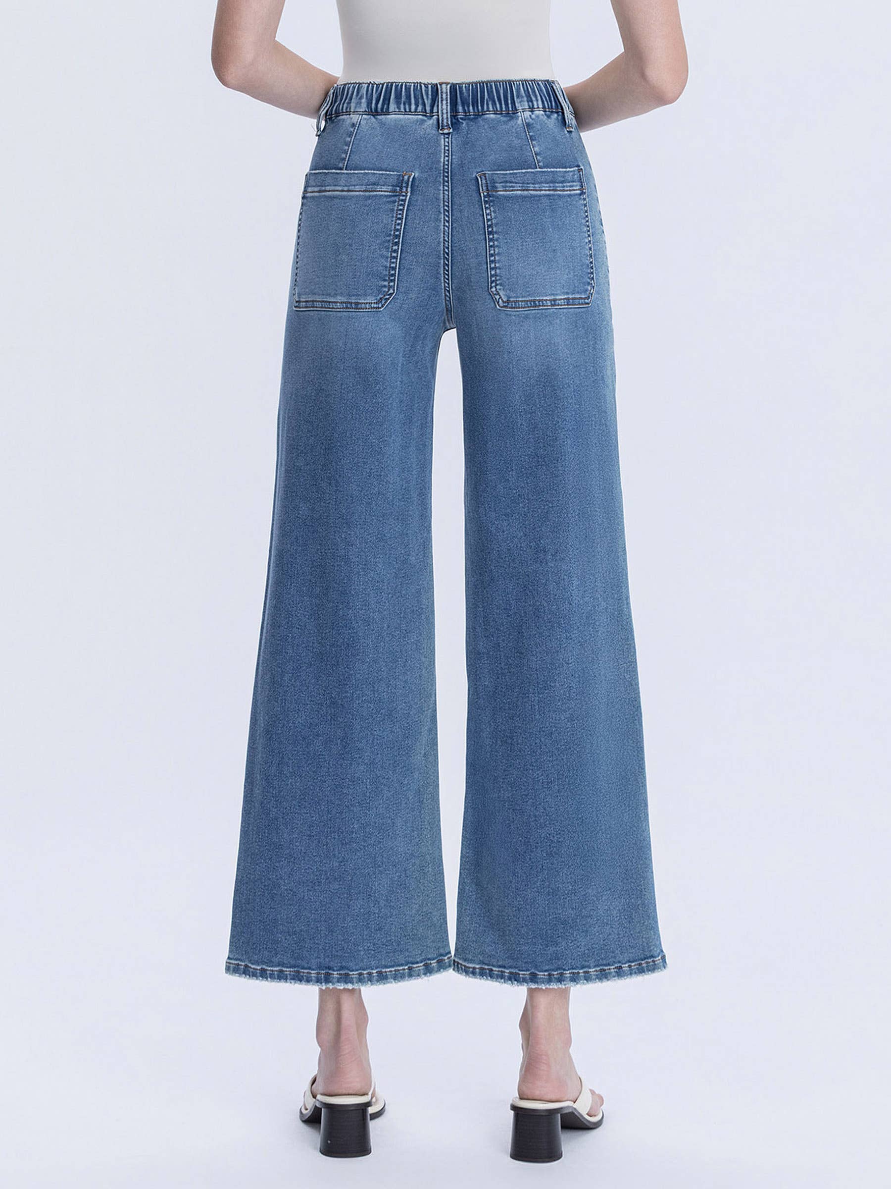 Serendipity Light High Rise Baggy Wide Jeans