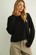 The Zoe Rolling Hem Sweater