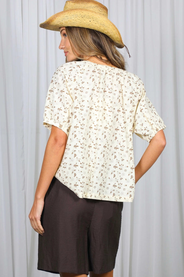 The Clara Floral Print Top