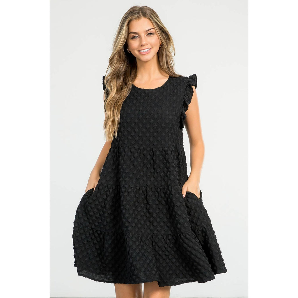 The Callie Tiered Textured Dress