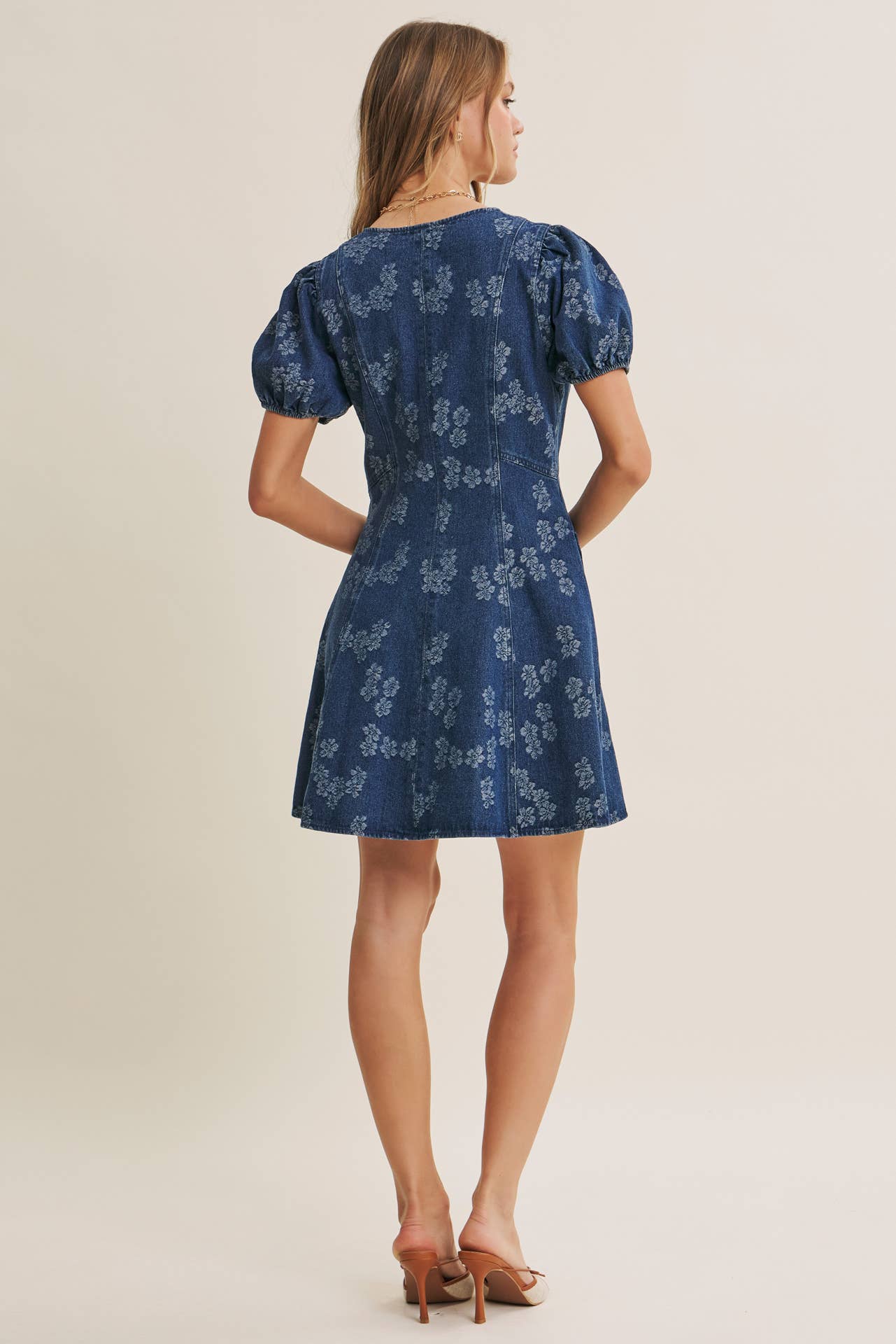 The Jolene Denim Fit and Flare Mini