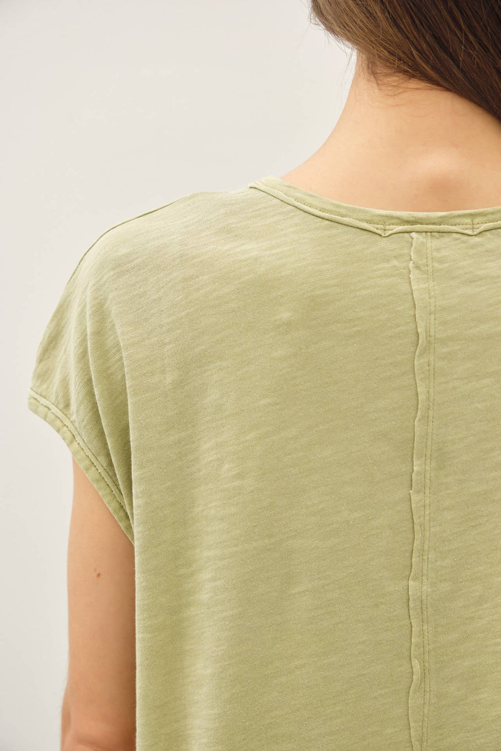 The Daisy Cotton Slub Cap Sleeve Tee
