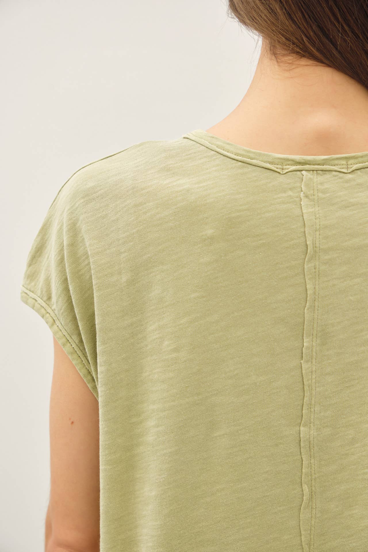 The Daisy Cotton Slub Cap Sleeve Tee