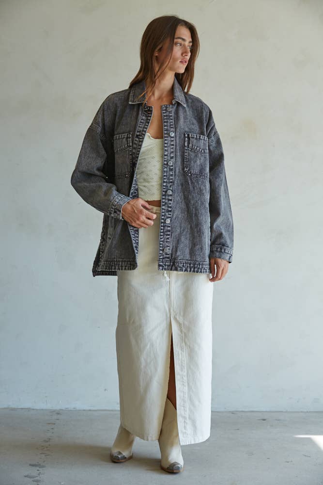 The Cindi Washed Denim Jacket