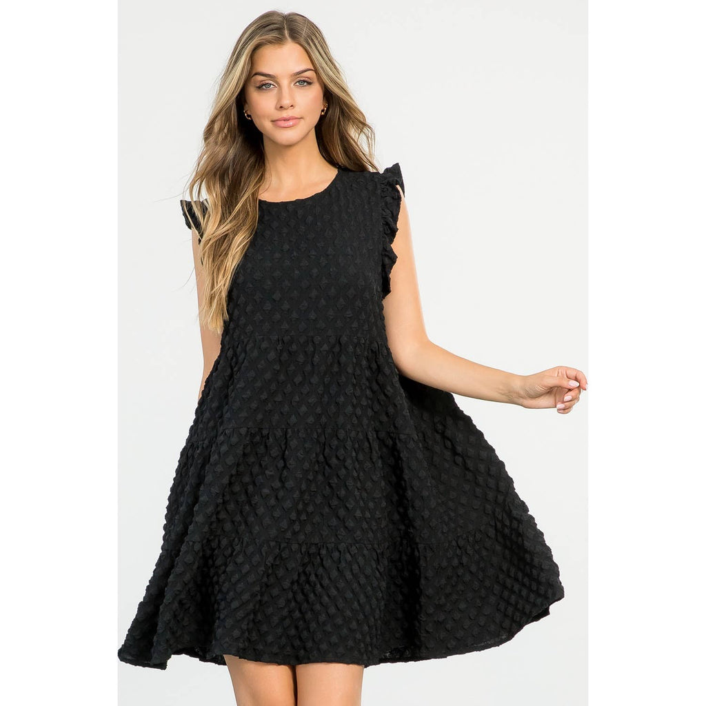 The Callie Tiered Textured Dress