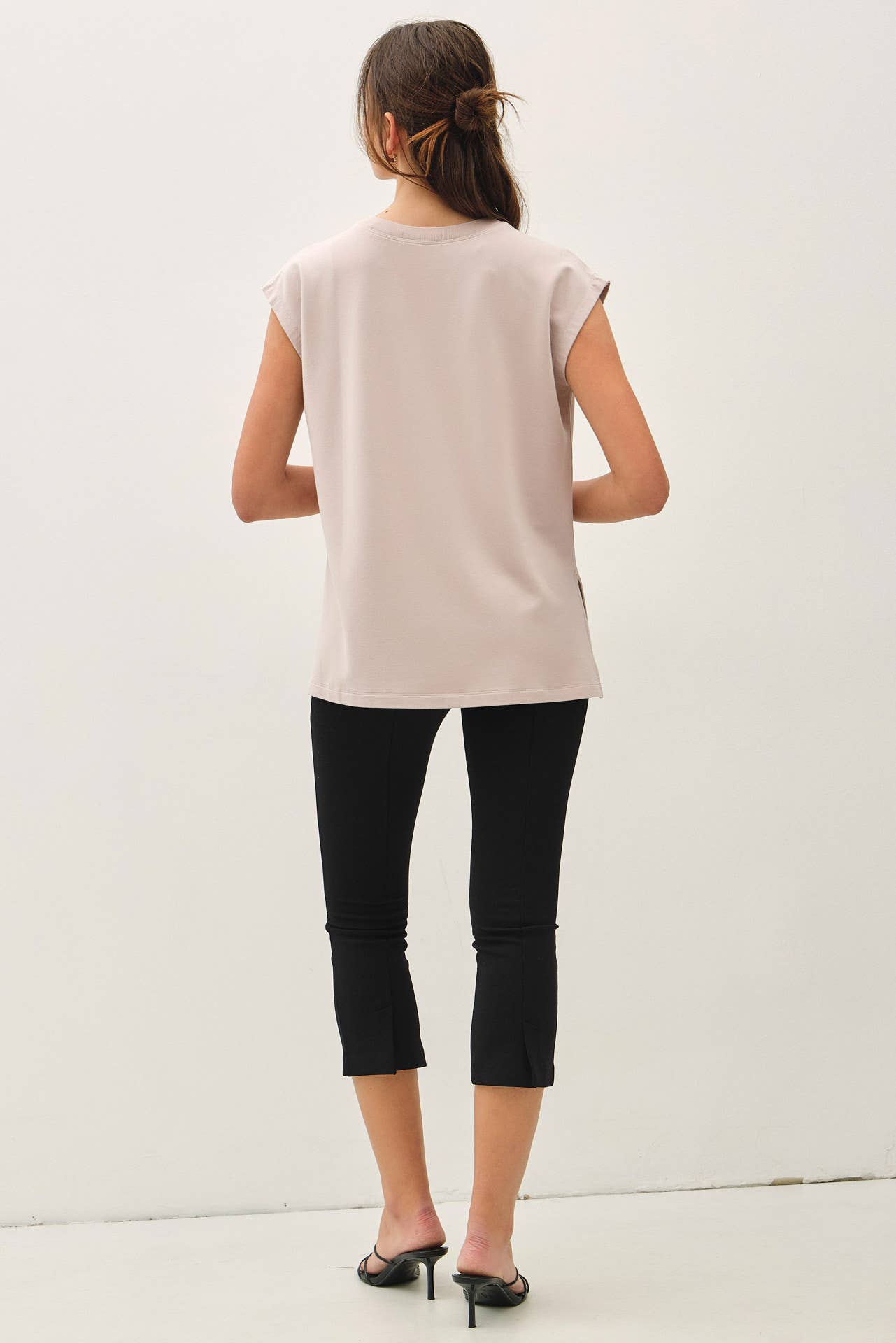 The Georgia Sleeveless French Terry Top